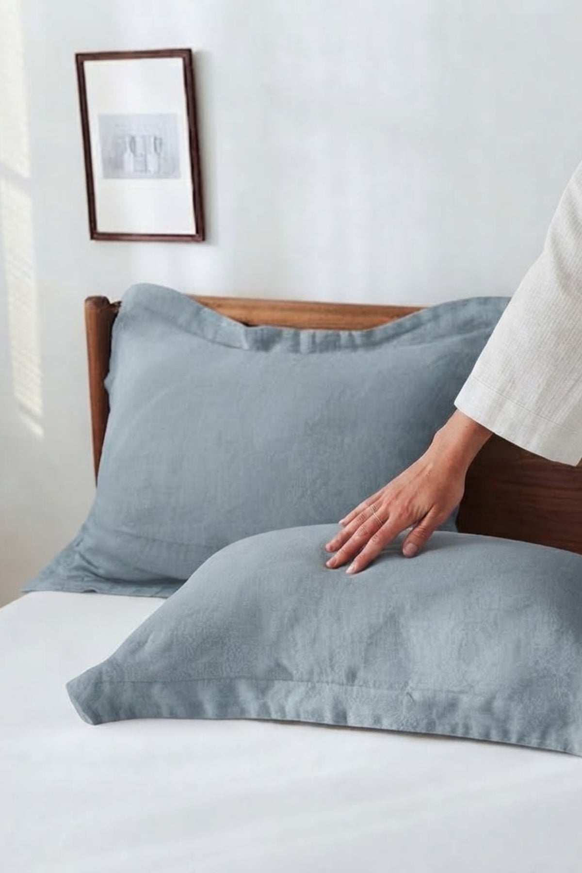Lona Oxford Yastık Kılıfı | 60×80 cm | %100 Keten Jojomia Yastık Kılıfı