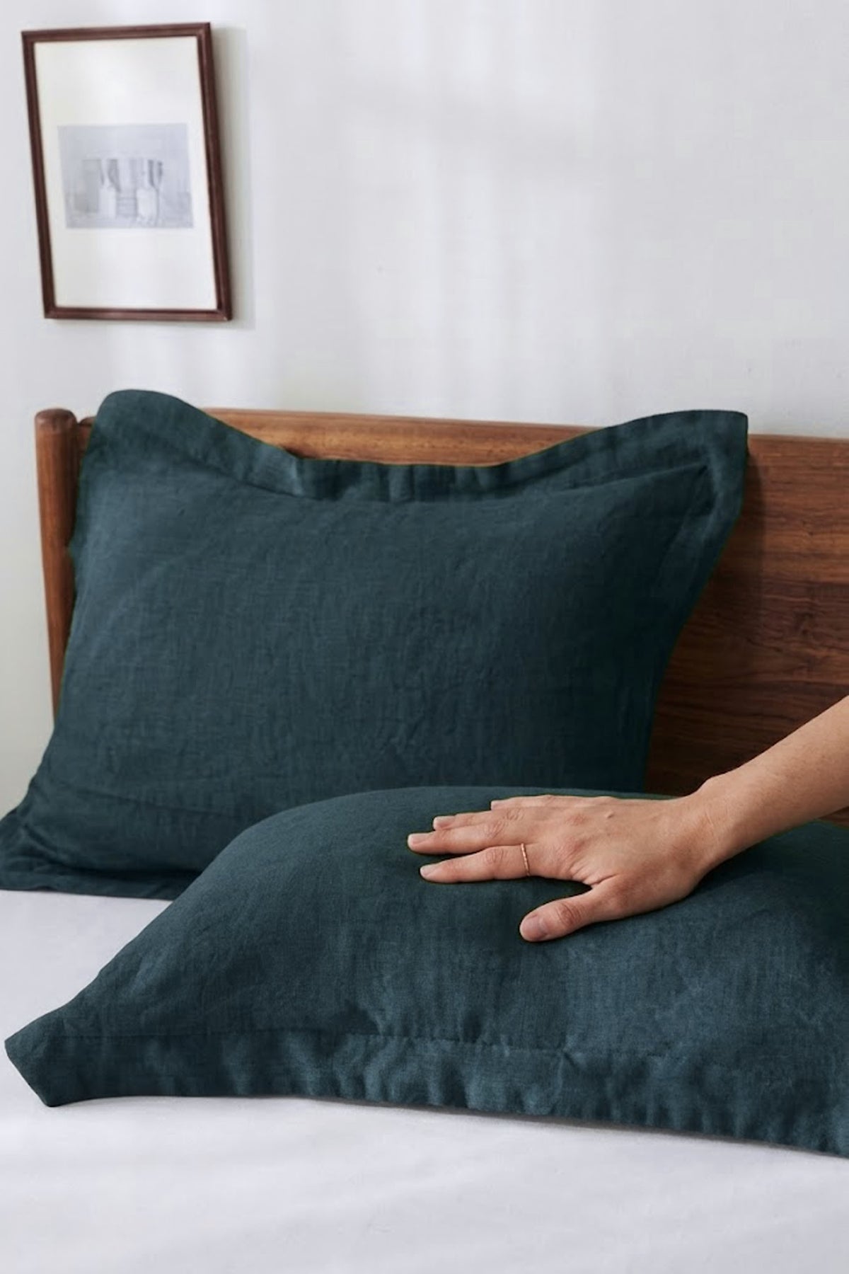 Lona Oxford Yastık Kılıfı | 60×80 cm | %100 Keten Jojomia Yastık Kılıfı