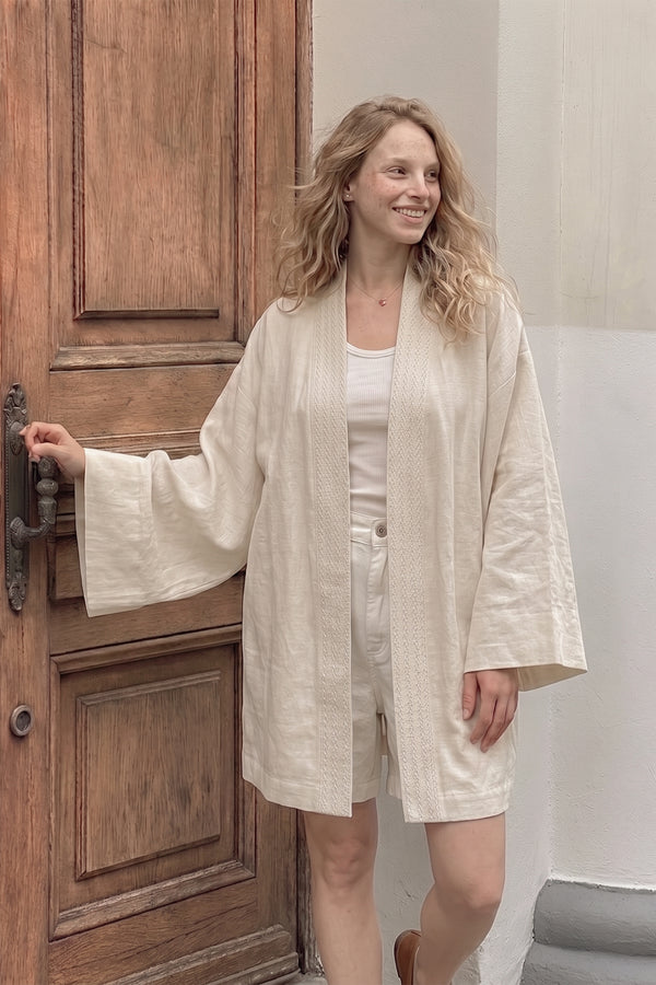 Loom Kadın Kimono | Lonse Linen stil görseli
