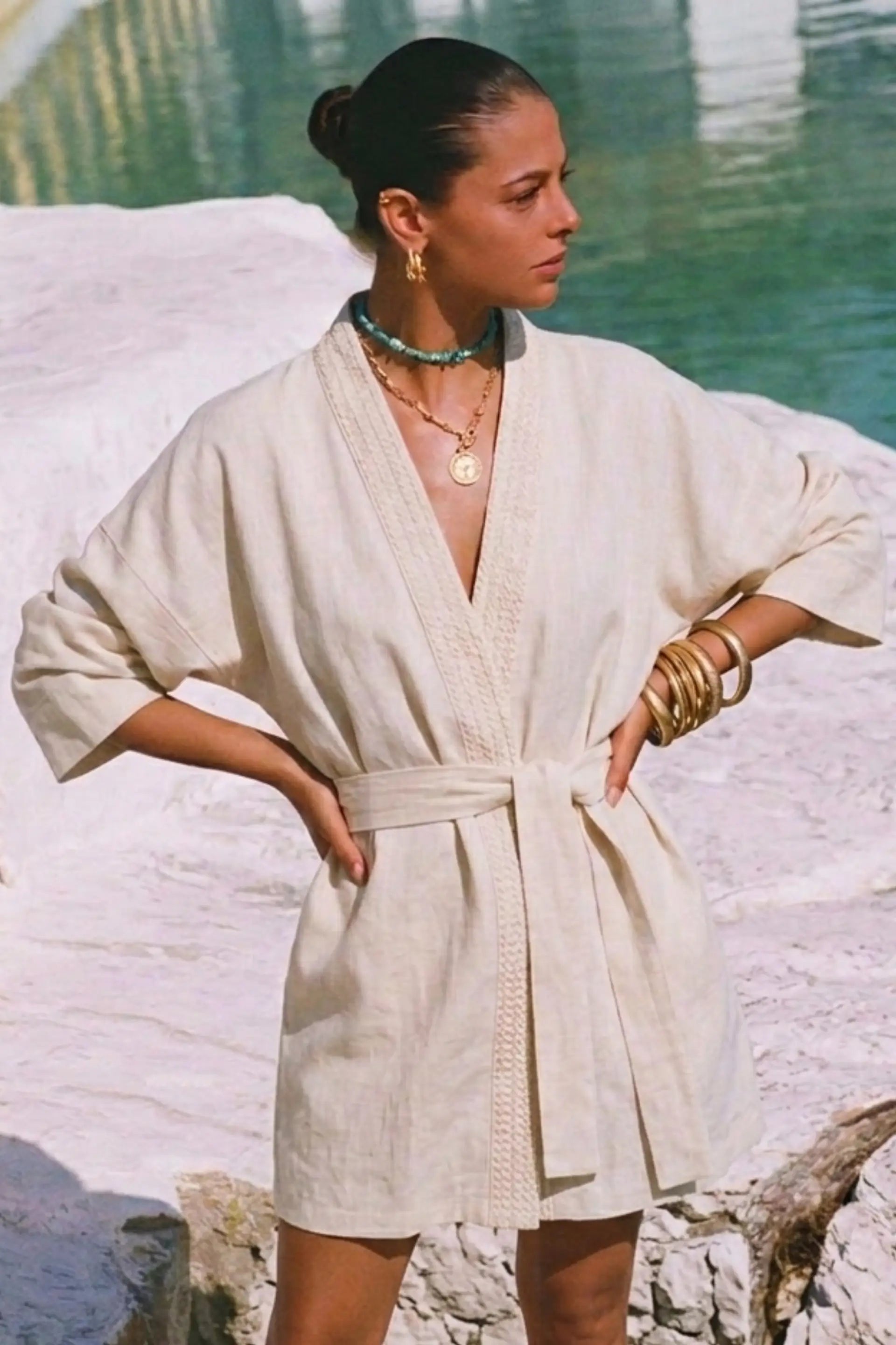 Loom Kadın Kimono | Lonse Linen Jojomia Kimono