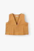 Nina Crop Üst V Yaka Nakış Detaylı Jojomia T-Shirt