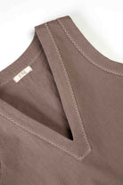 Nina Crop Üst V Yaka Nakış Detaylı Jojomia T-Shirt